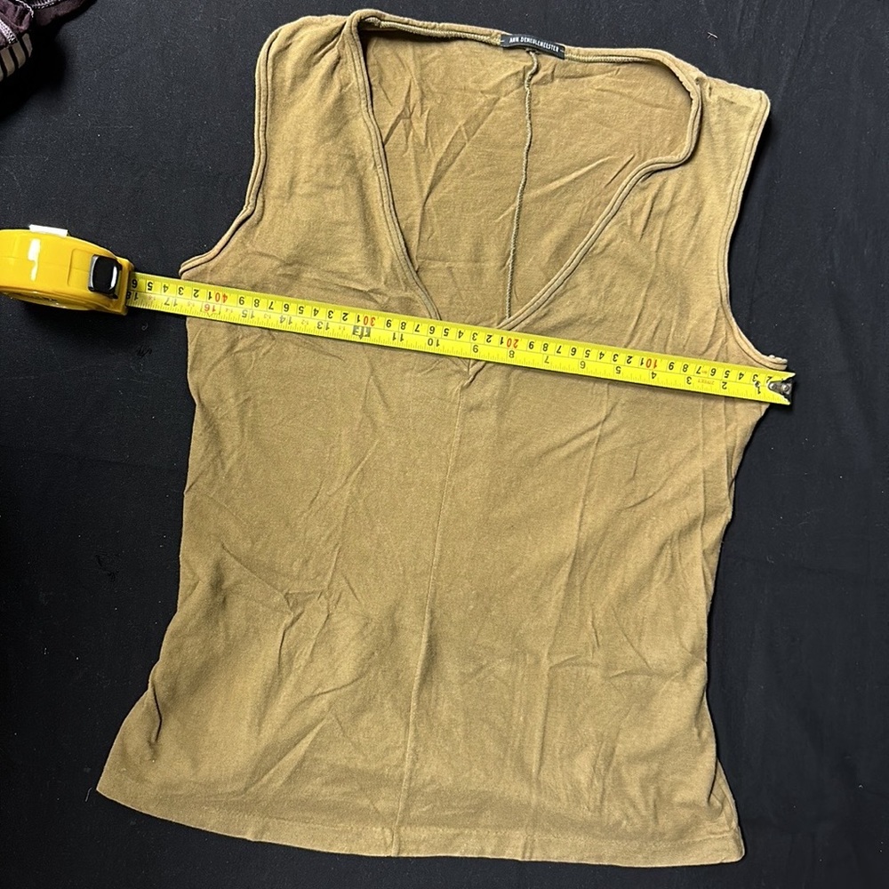 Ann DEMEULEMEESTER sleeveless t shirt deconstructionist Y2K collectible … - Picture 2 of 5